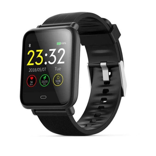 Relógio Smartwatch Inteligente Q9 Pressão Pulso  Pulseira Preta