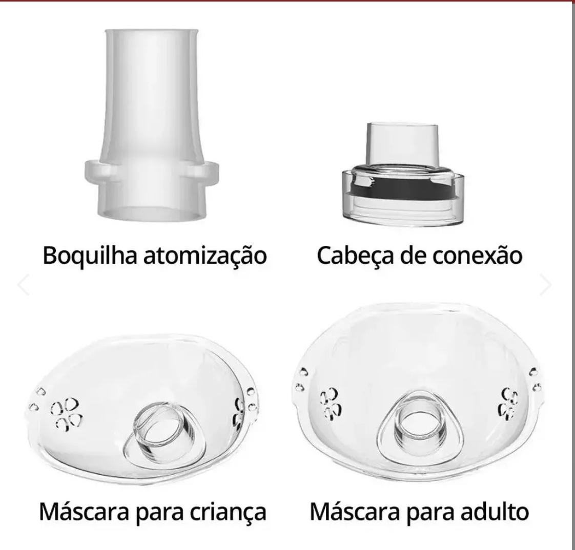 Inalador Nebulizador Portátil Mini Recarregável Cor Branco 110v/220v