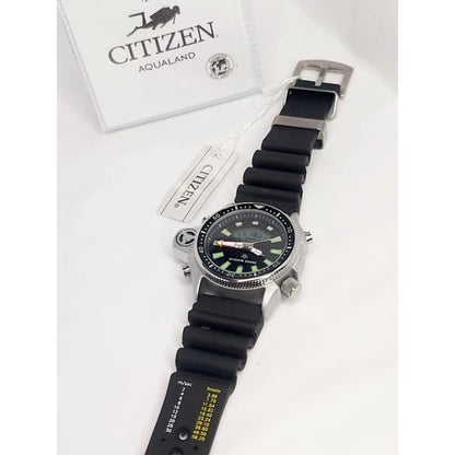 Relógio Citizen Aqualand preto azul prova dagua Cód.: PJW402